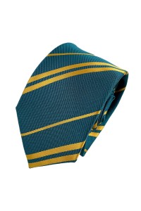 設計金色條撞色綠色領帶    訂製學校學生領帶    培道中學   培道小學   紀念帶    領帶製造商    TI177